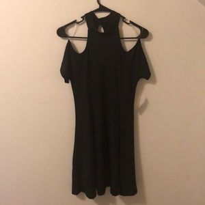Black High-neck Dress